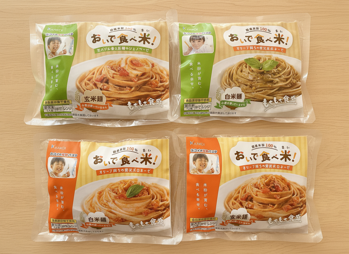 【人気No.1】味比べ4種セット|冷凍米粉パスタお試しアソート(各1食)