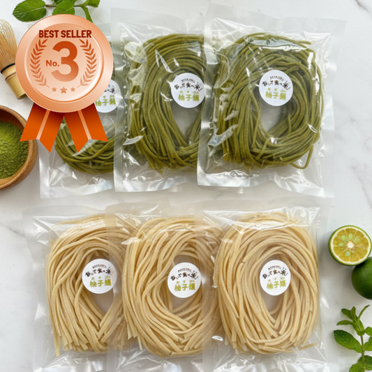 6-Pack Flavored Noodles (3 Yuzu, 3 Matcha)