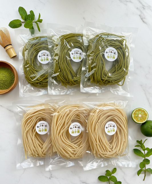 フレーバー麺6食セット（ゆず麺3・抹茶麺3）